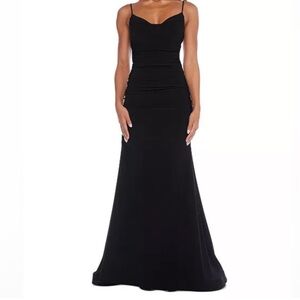 B Darlin Black Maxi Skirt Size 13/14